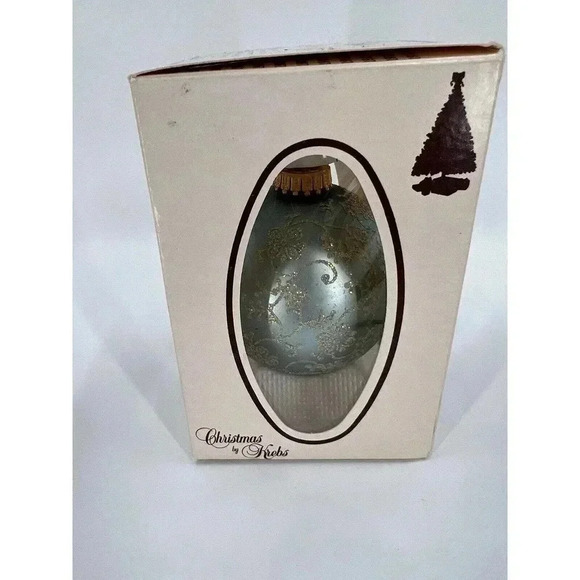 Christmas by Krebs Santa on Silk 1897 BULLER CLOS Ornament Hand Decorated 1992 - Picture 5 of 16